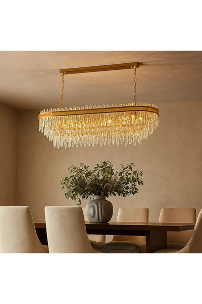 HAMER نجف مودرن ذهبي E14*14 قطر 80*35 سم