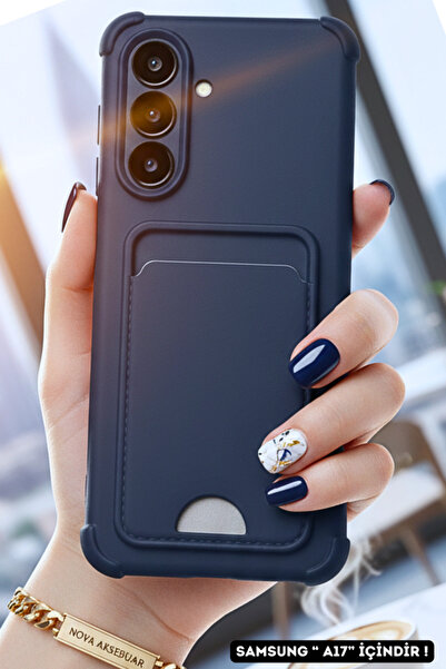 cepmoda حافظة هاتف متوافقة مع سامسونج 'A17' مع حامل للبطاقات - مع فتحة للبطاق...