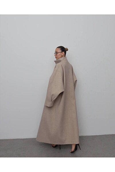 MAXXANA Kaşe Fabric Oversized Coat