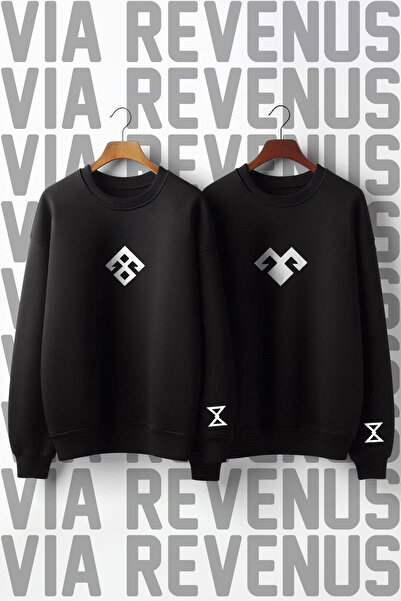 Vordevia Hanorac tradițional turcesc cu cu imprimeu fire, cu gâtul rotund, cu...