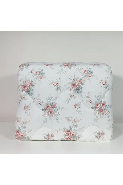 Reiashn Trendy floral bedspread, 100% cotton, summer gray color, single and a half size