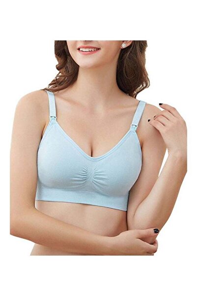 Generic Solid Maternity Nursing Bra - Blue