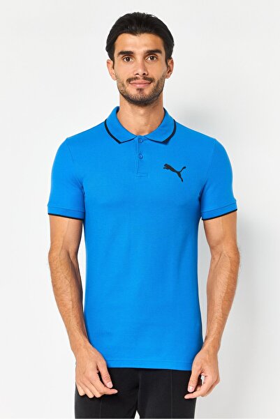 Puma Men Sportswear Fit Short Sleeve Outdoor Polo Shirt, Blue