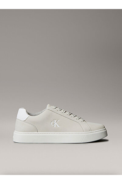 Calvin Klein Leather Signature Logo Trainers