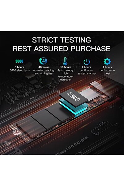 Bestoss GM888 Internal SSD 2TB R/W Up to 7400/6800 MBs PCIe Gen 4 M.2 2280 NVMe SSD PS5/PC 3YWty