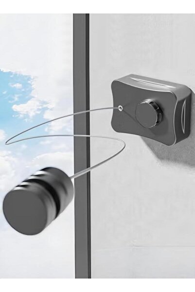 DOMEET حبل غسيل قابل للسحب بطول 5.1 متر، حبل داخلي غير مرئي من الفولاذ المقاو...