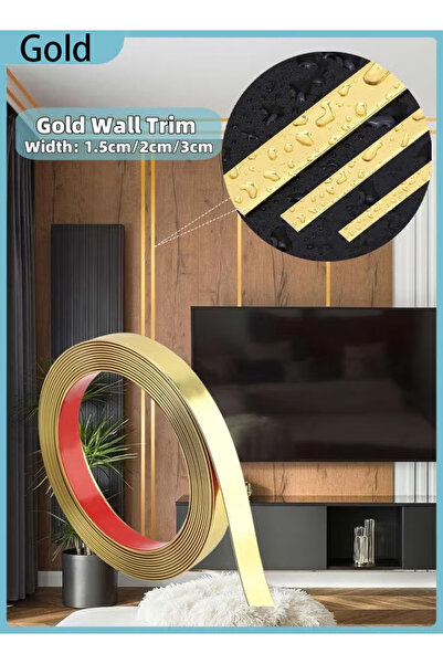 Generic Self-adhesive wall trim, can stick PVC decorative strips, flexible DIY wall decoration tape