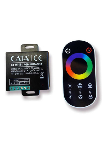 Cata CT-9116 24A RGB Şerit LED Kumandası – Siyah