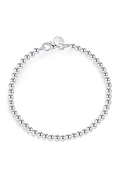 Choice H198 4MM beads Silver color exquisite sandy Beads bracelet fashion cha...