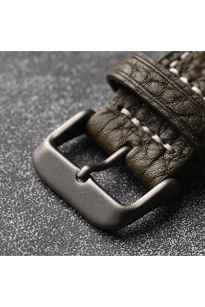 Choice مشبك خفيف الوزن من التيتانيوم مقاس 18 مم، مشبك حزام من الجلد الأصلي مق...