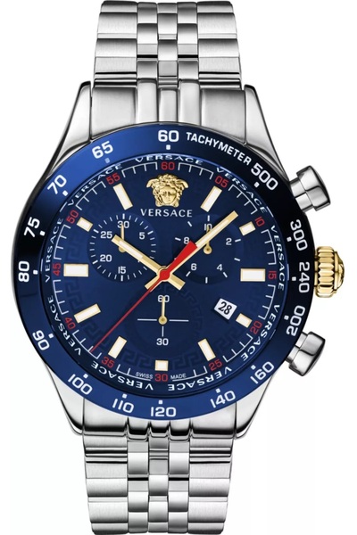 Versace Vrscve2U01024 Hellenyium Chronograph Men's Wristwatch