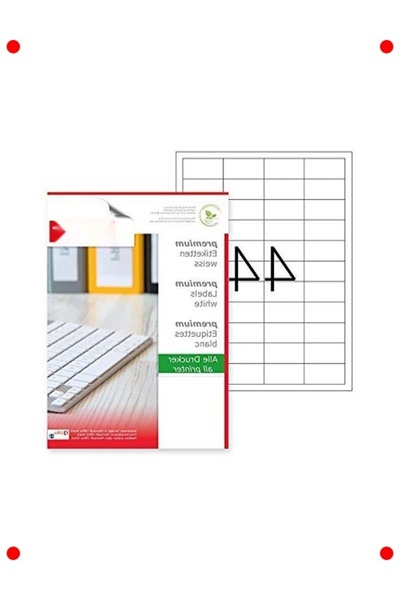 markentegra 100 ورقة ملصقات بيضاء متوافقة مع الطابعة الليزرية