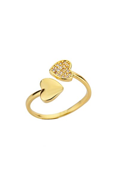 Choice 5 خواتم زركون على شكل قلب صغير للنساء خاتم قلب بسيط من الفولاذ المقاوم...