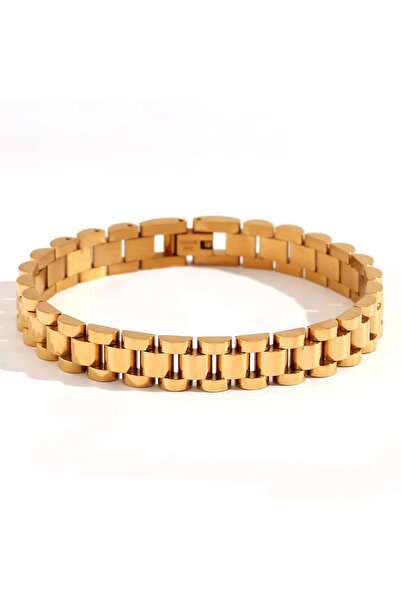 Choice خاتم سوار من الفولاذ المقاوم للصدأ باللون الذهبي من أوروبا والولايات المتحدة لا يفقد لونه