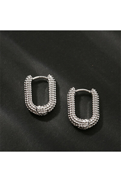 Choice Silver Color Simple French Square Alloy Earrings Gold Color Geometric ...