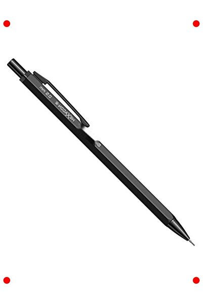 markentegra Siyah Altıgen Mekanik Kurşun Kalem 0.5 mm