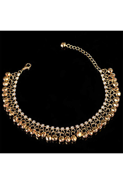 Choice YB0001-1 Personality Gold Silver Color Ethnic Tassel Bell Anklets for Women Girl Beach Foot Bracelet