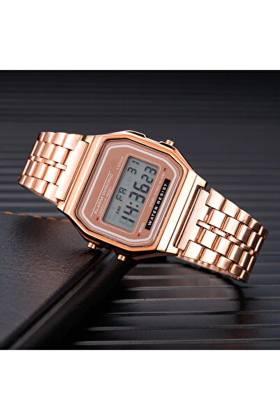 Choice1 rose gold Fashion Digital Men's Watches Luxury Stainless Steel Link B...