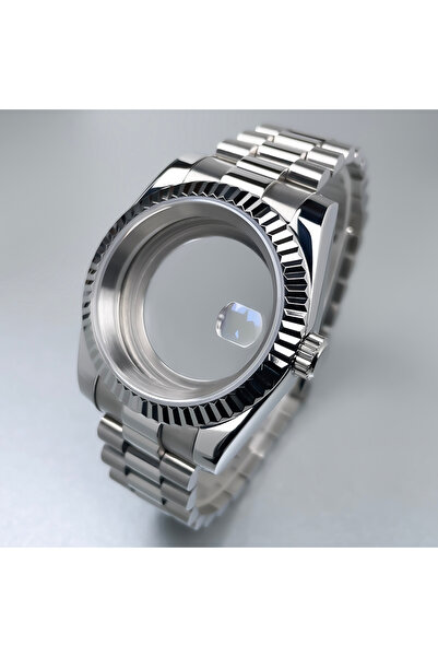 Choice علبة MT مقاس 39 مم NH35، إطار مزخرف من زجاج الياقوت، سوار من الفولاذ المقاوم للصدأ Seik Mod لـ NH3