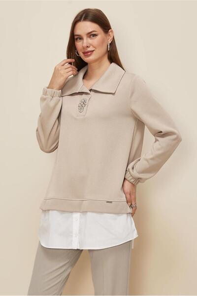 Alvina Shirt with Garnish Tracksuit Tunic 46110