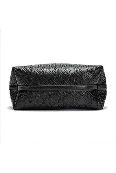Ch chch New Luxury-Inspired Large-Capacity Embossed Shoulder Bag with Alphabet Pattern Design