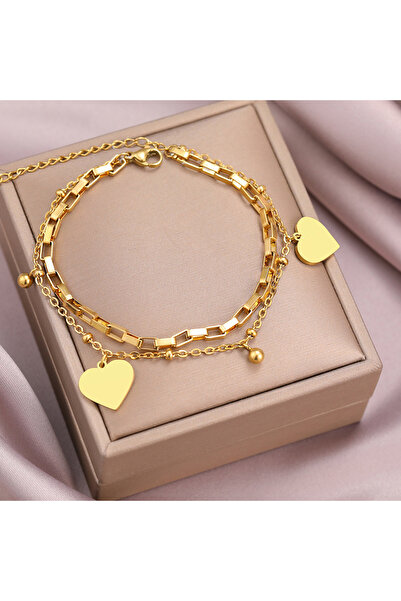 choice2 SMT006-Golden 1PC Women's Fashion DIY Double layer Stainless Steel Fo...