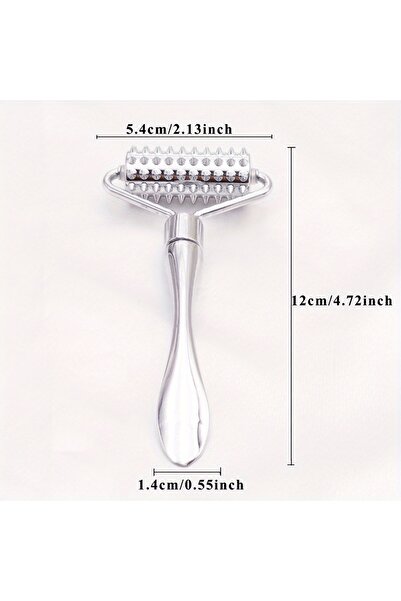 Choice بكرة تدليك الوجه من الفولاذ المقاوم للصدأ أداة تدليك غوا شا للوجه والج...