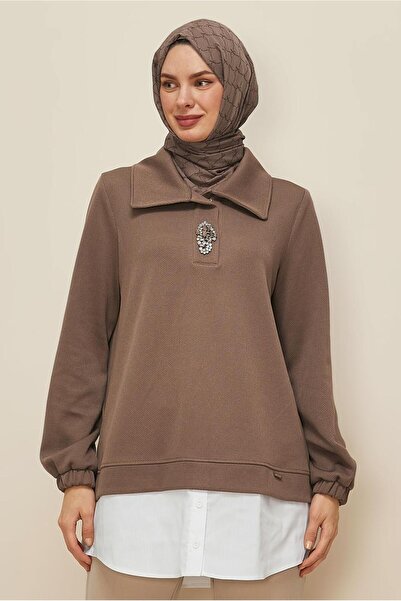 Alvina Shirt with Garnish Tracksuit Tunic 46110