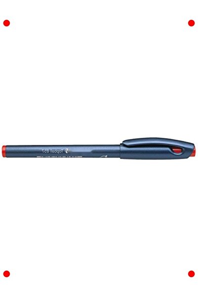 markentegra قلم حبر جاف برأس معدني 0.6 ملم - أحمر