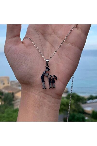 Choice قلادة على شكل قلب للأم والابنة من الفولاذ المقاوم للصدأ، قلادة على شكل قلب للأم والابنة ...