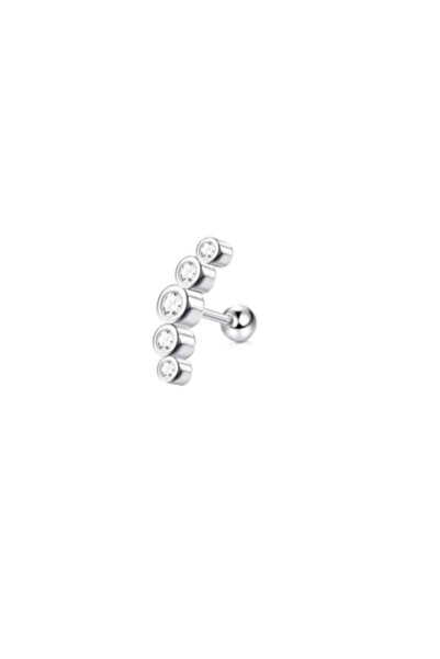 Choice S10-1pc-silver 1pc 16G Stainless Steel Screw Back Stud Earring for Wom...