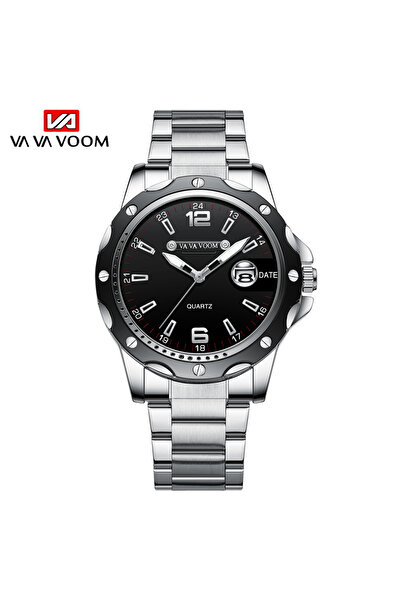 Choice 2411-HY VA VA VOOM ساعة كوارتز فاخرة للرجال بتصميم عصري للأعمال بسوار ...