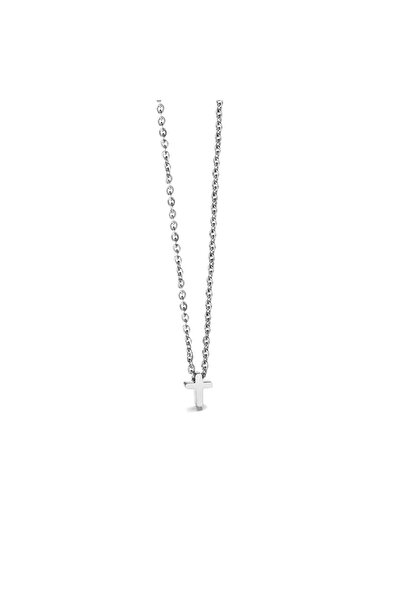 Choice 45cm Silver Color Fashion Tiny Cross Necklace For Women Female Gold Color Stainless Steel Small Cros