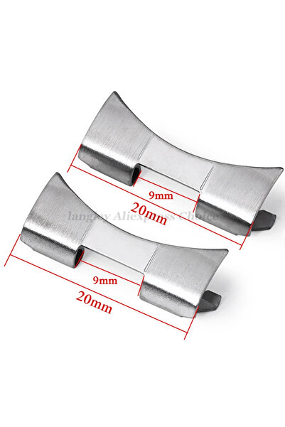 Choice 20mmx9mm Curved End Link for SKX007 009 Connector Stainless Steel Adap...