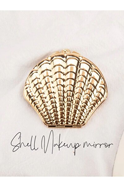 Choice AE-0226 1PC Golden Shell Double Sided Makeup Mirror Exquisite Portable...