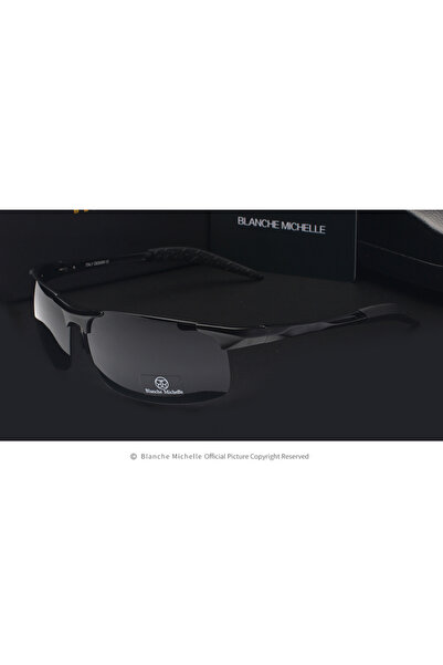 Choice black black High Quality Ultra-Light Aluminum Magnesium Sport Sunglasses Polarized Men UV400 Rectang