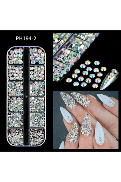 Choice PH194-2 12 شبكة من أحجار اللؤلؤ البيضاء نصف الدائرية على شكل صدفة/حصان...