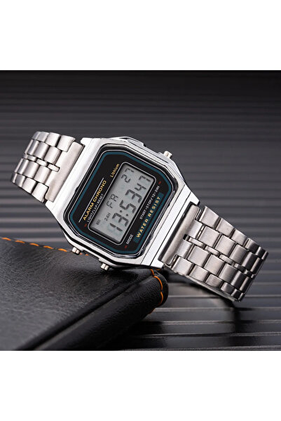 choice2 silver Fashion Digital Men's Watches Luxury Stainless Steel Link Brac...