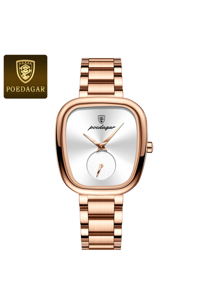 Choice1 783 Rose Gold White Luxury Elegant Watch For Woman Waterproof Stainle...