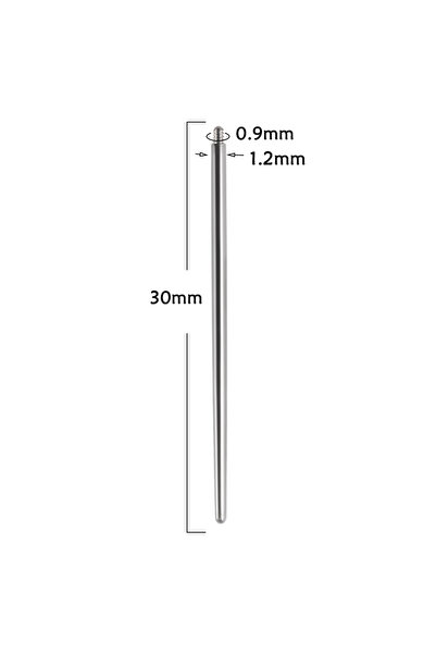Choice 100 قطعة 16 جرام (خيط 0.9 مم) من الفولاذ الجراحي 14/16/18 جرام مخروطي ...