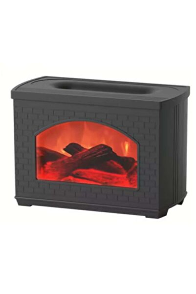 Boxely Aromatherapy Diffuser & Humidifier for Essential Oils, Fireplace Effect, 270ml, Black