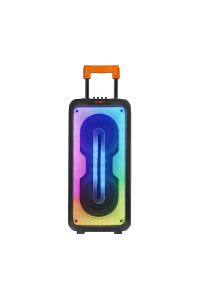 Boxely Boxă portabilă Bluetooth 5.0 — Bas puternic, lumini RGB, baterie de 10 ore, radio FM, mufă pentru microfon