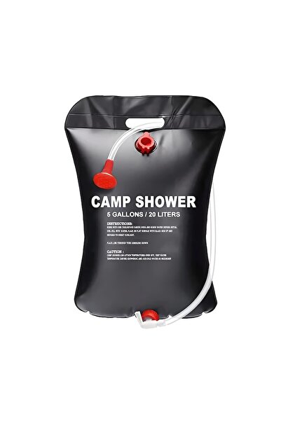 Retoo TravelMate Solar Camping Shower, PVC, 20L, Black