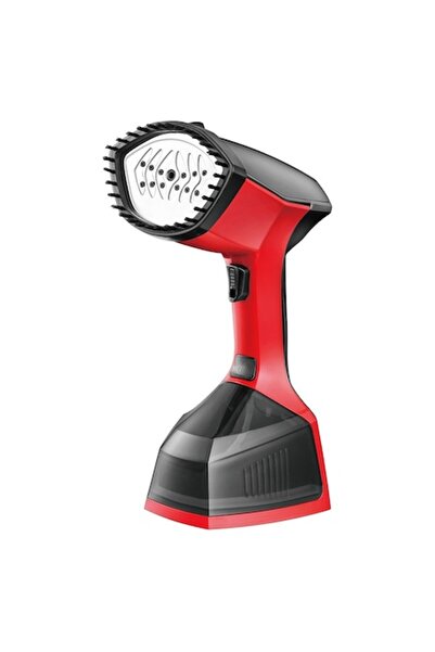 Boxely Fier de călcat cu abur 1600W — Compact, Încălzire rapidă 15s, Rezervor 370 ml, 25±5 g/min, Negru/Roșu