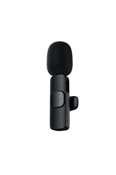 Boxely Wireless lavalier microphone, 6h battery, USB-C, Black, Metal