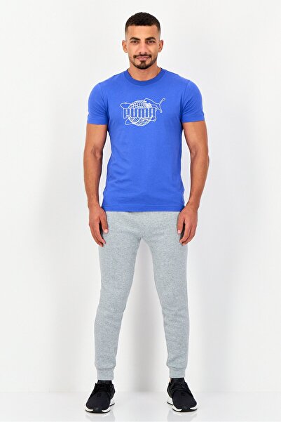 Puma Men Sportswear Fit Short Sleeve Outdoor T-Shirt, Blue