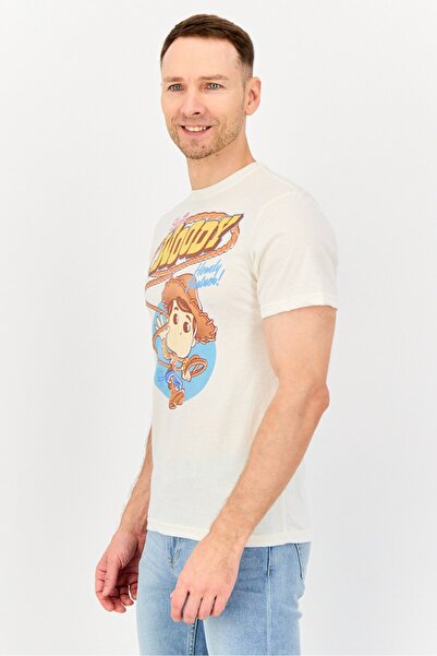 Funko Men Toy Story 4 Short Sleeve T-Shirt With Sheriff Woody Vinyl Figure Set, Multicolor