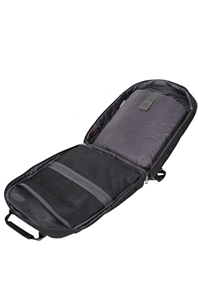 Assoda Spacious, water-resistant everyday backpack with a 16-inch USB charging port - Black