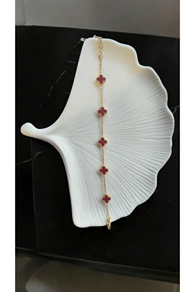 NOVA JEWELLERY Van cleff Küçük Zirkon Taşlı Çelik Bileklik |steel Bracelet