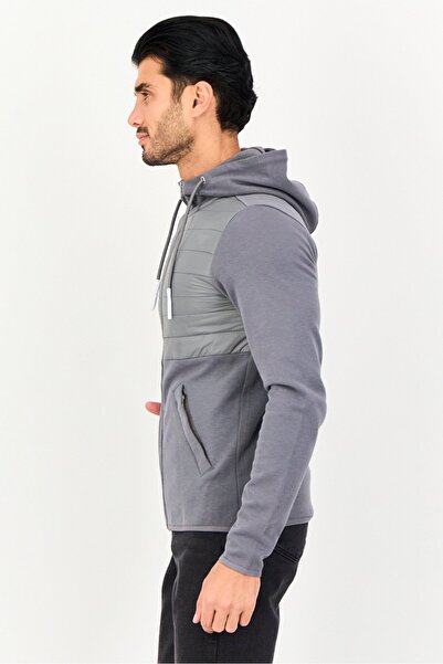 CELIO Men Quilted Puffer Jacket, Grey